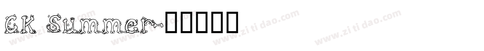 CK Summer字体转换